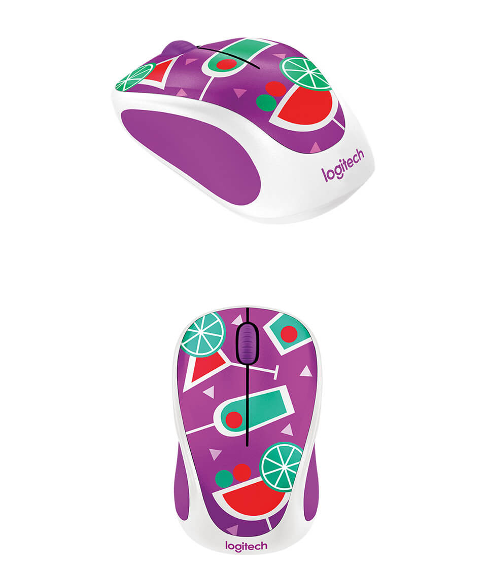 MOUSE LOGITECH M238 FRUTA TROPICAL MORADO