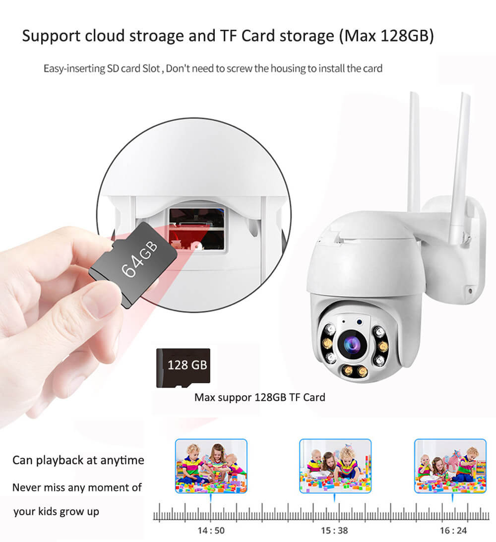 CAMARA PTZ IP 5MP 4X DIGITAL 2.5 PULGADAS