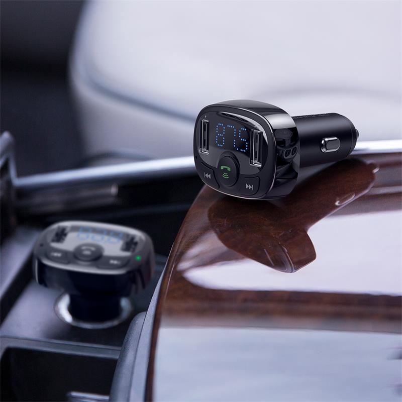CARGADOR AUTO CON BLUETOOTH MP3 RADIO 3.4A T-TYPED BASEUS
