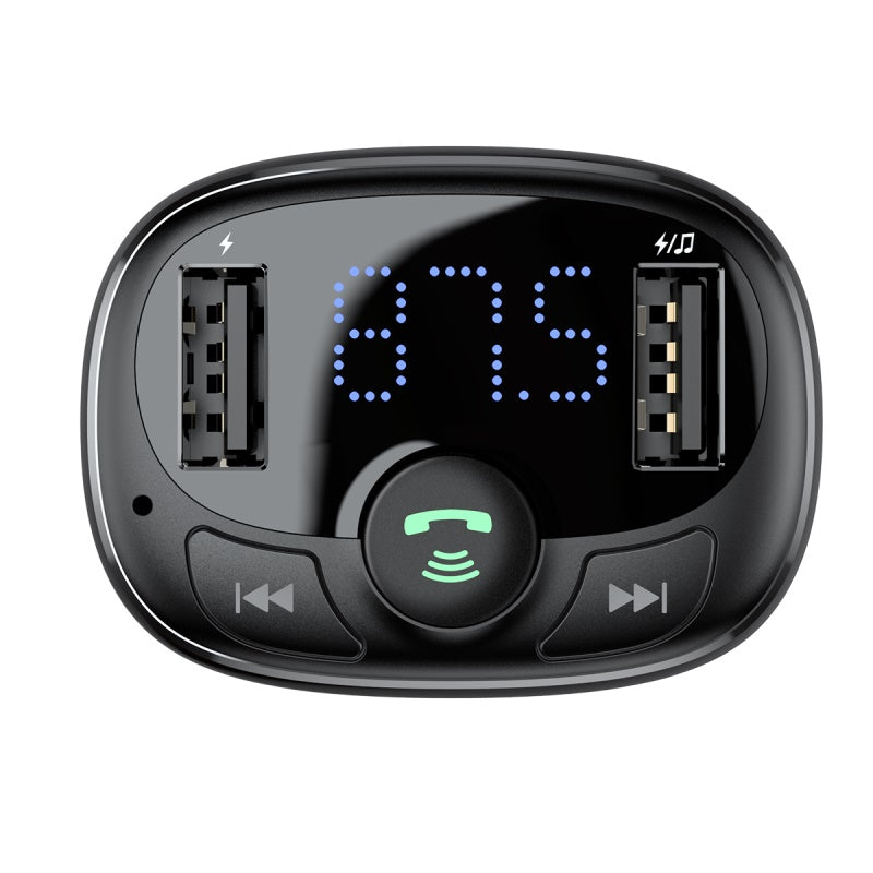 CARGADOR AUTO CON BLUETOOTH MP3 RADIO 3.4A T-TYPED BASEUS