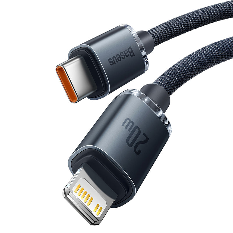 CABLE DE CARGA USB C A LIGHTNING 120CM 20W NEGRO BASEUS