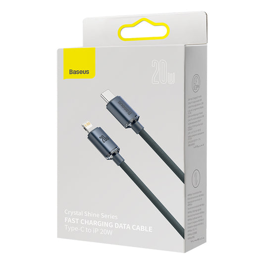 CABLE DE CARGA USB C A LIGHTNING 120CM 20W NEGRO BASEUS