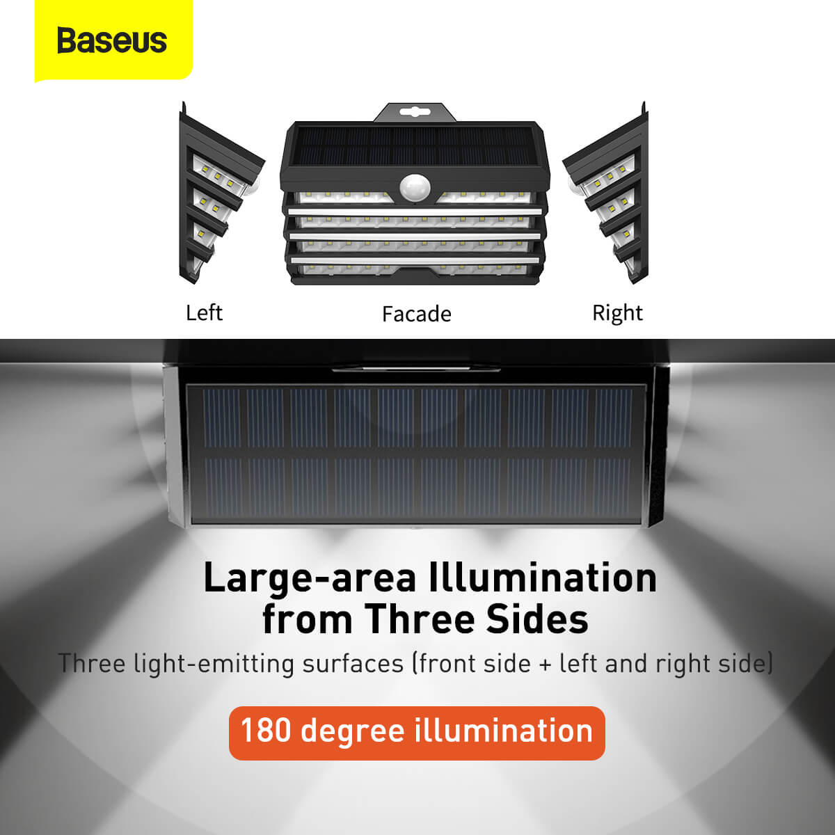 LAMPARA INDUCCION HUMANA CARGA SOLAR WALL LAMP BASEUS