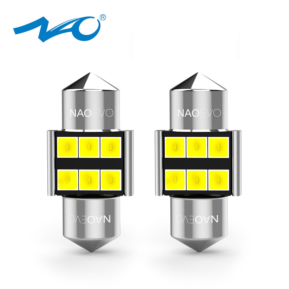 AMPOLLETA LUZ LED DE AUTO NAOEVO NORMAL-C5W (2 PCS)