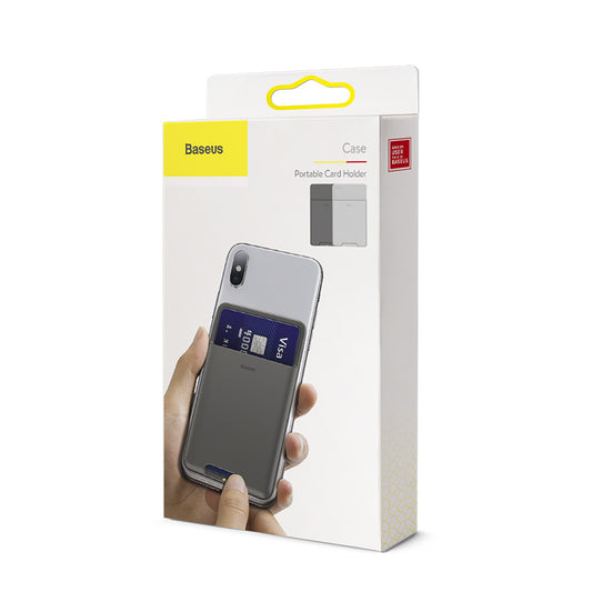 TARJETERO AUTOADHESIVO GRIS BACK STICK BASEUS