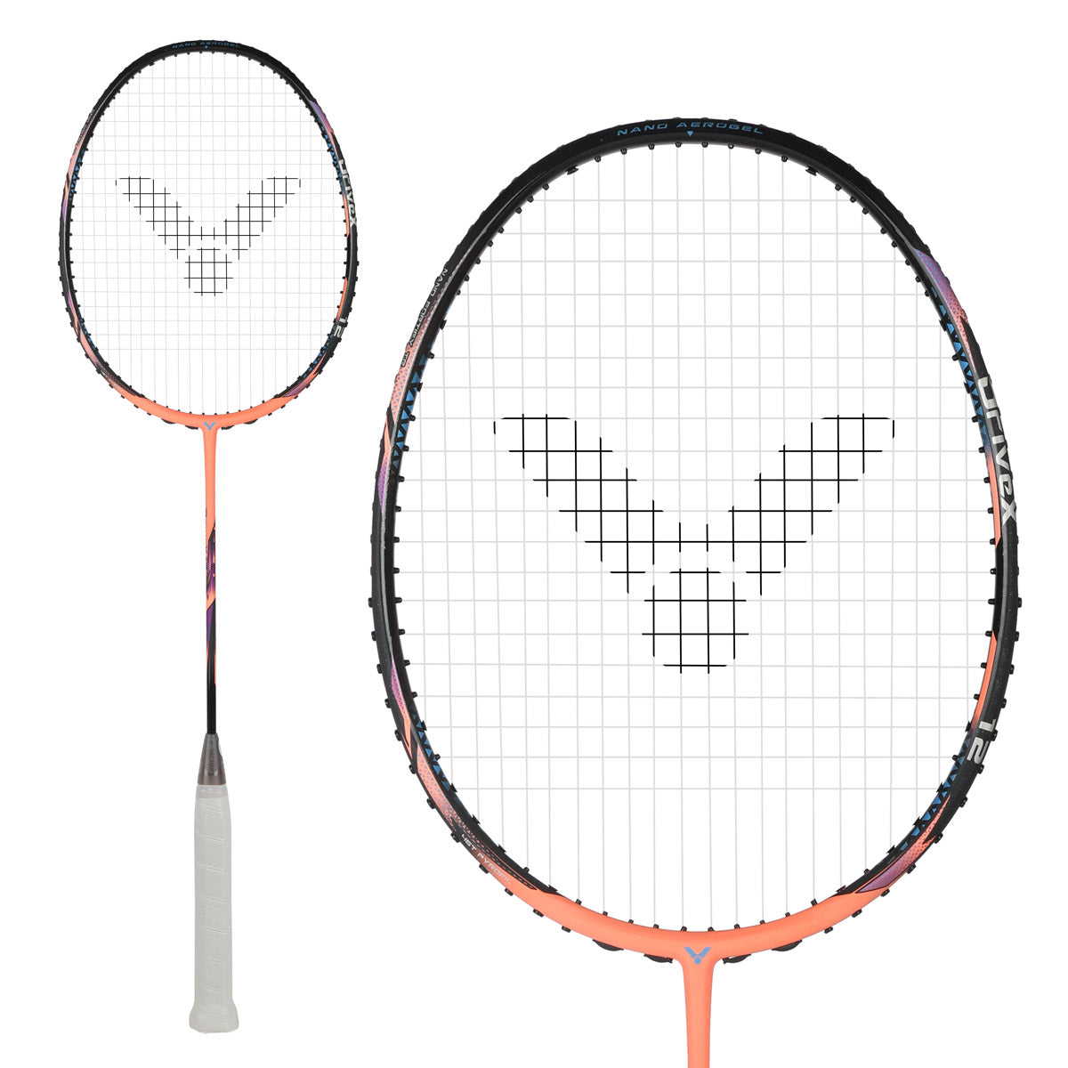 Raqueta Badminton Victor Drive X 12 Salmon 4U
