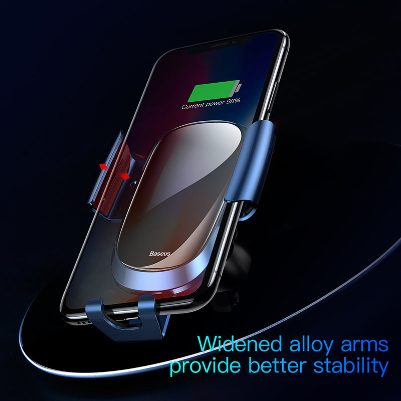SOPORTE CELULAR PARA AUTO POR GRAVEDAD SALIDA DE AIRE FUTURE GRAVITY NEGRO BASEUS