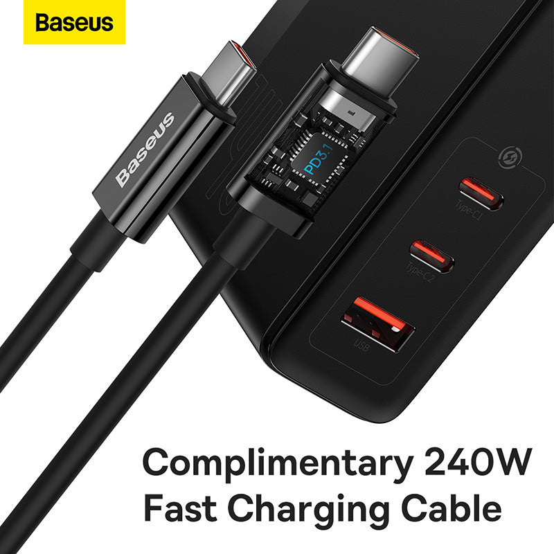 CARGADOR RAPIDO GaN5 PRO 2C+U 140W FAST CHARGER BASEUS