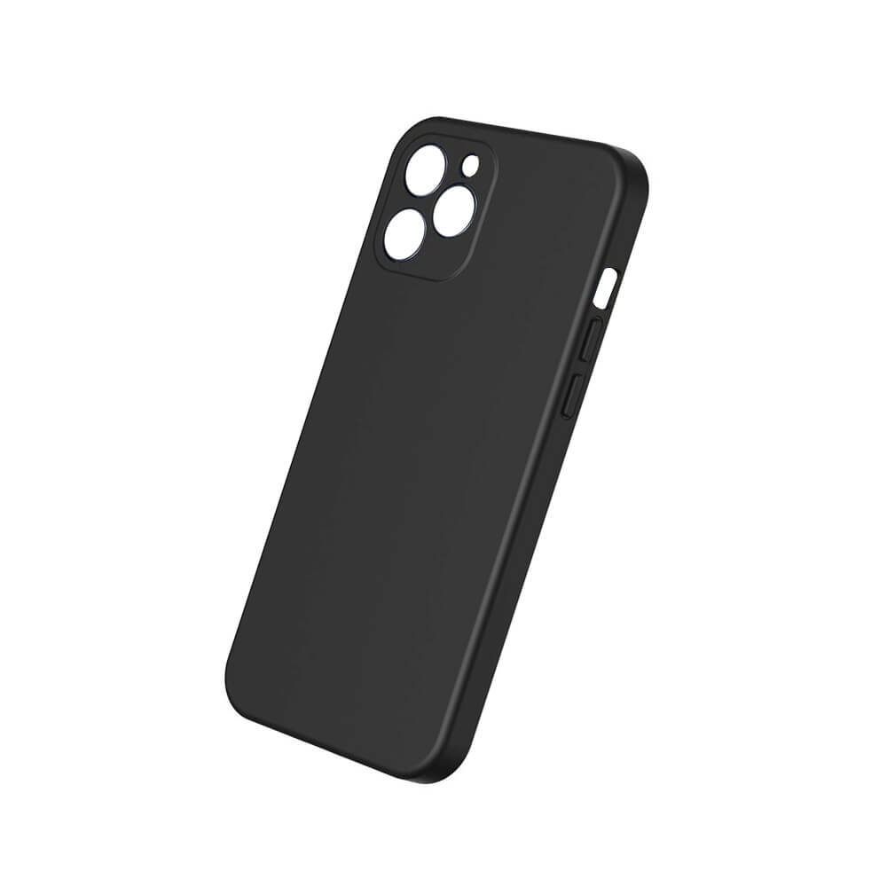 FUNDA DE SILICONA PARA IPHONE 12 PRO NEGRO BASEUS