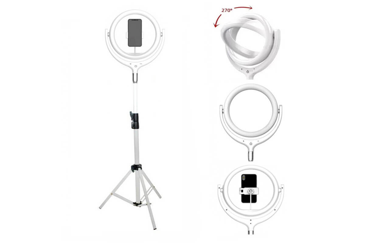 ARO LED PARA SELFIE 26CM NEGRO/BLANCO REMAX LIFE