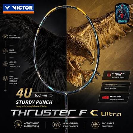 Raqueta Badminton Victor Thruster K Falcon Claw Ultra CX 2026 4UG5