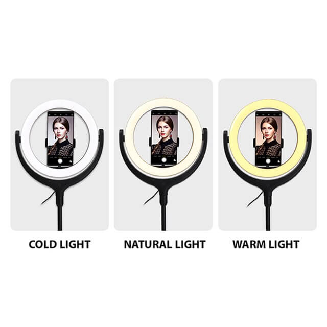 ARO LED PARA SELFIE 26CM NEGRO/BLANCO REMAX LIFE
