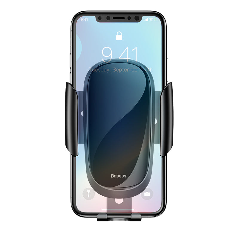 SOPORTE CELULAR PARA AUTO POR GRAVEDAD SALIDA DE AIRE FUTURE GRAVITY NEGRO BASEUS