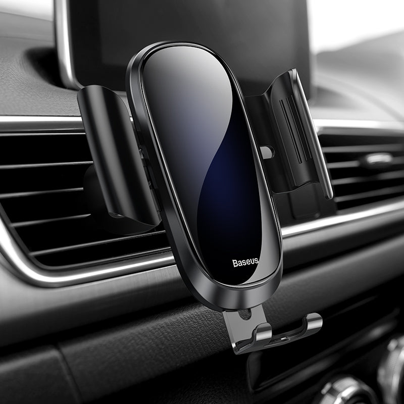 SOPORTE CELULAR PARA AUTO POR GRAVEDAD SALIDA DE AIRE FUTURE GRAVITY NEGRO BASEUS