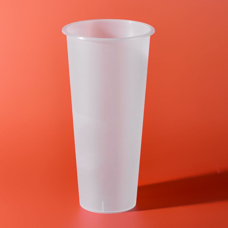 VASOS PP RECICLABLES 700ML DE BUBBLE TEA Y JUGOS 500UND