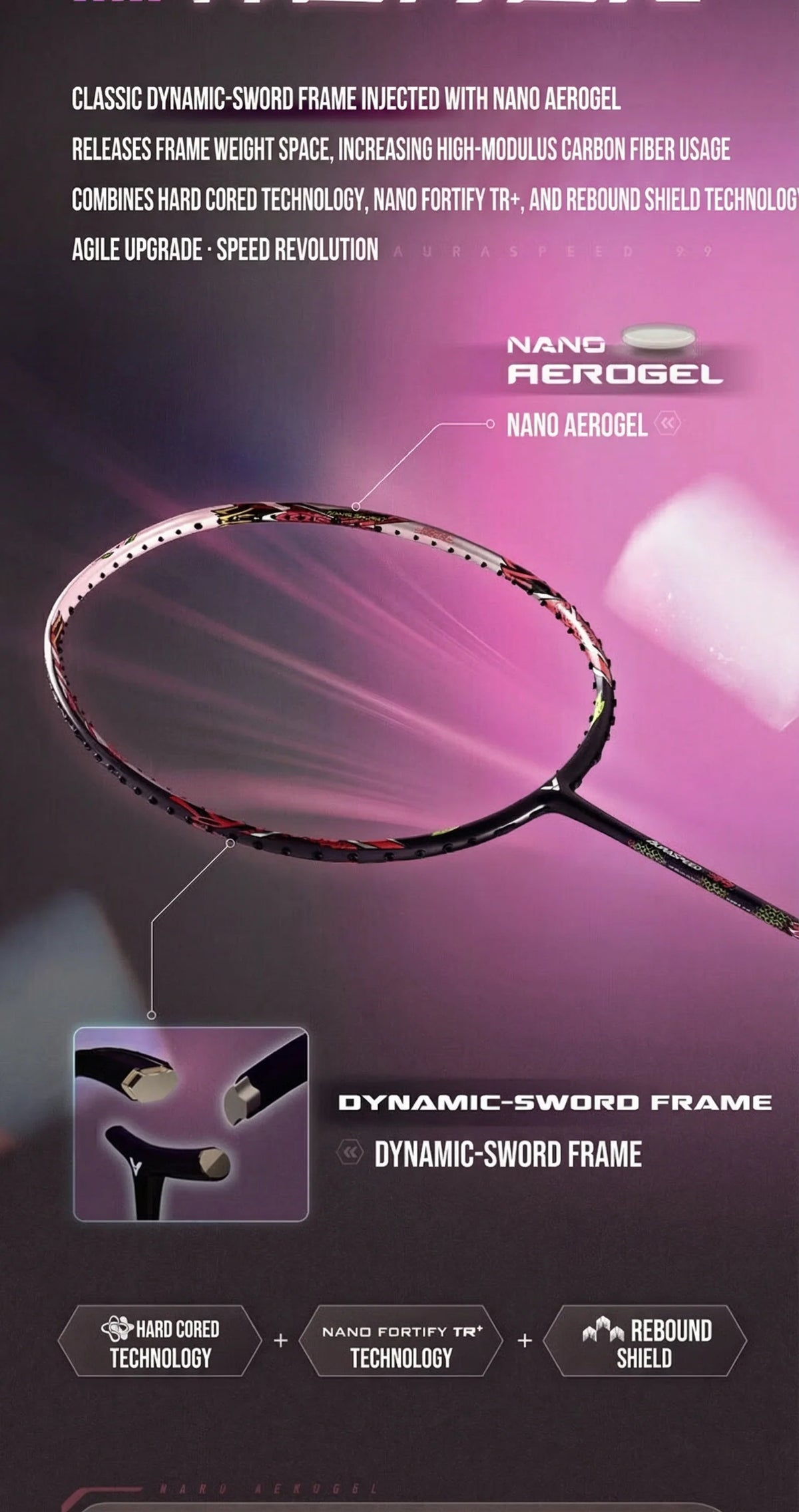 Raqueta Badminton Victor Auraspeed 99 J