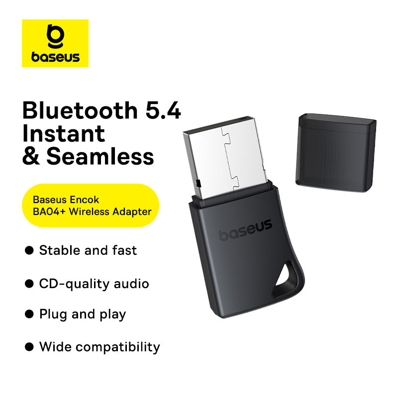 Adaptador Inalámbrico Bluetooth 5.4 Baseus, Alcance De 20 M