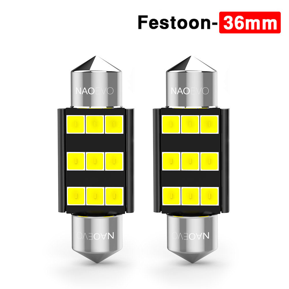 AMPOLLETA LUZ LED DE AUTO NAOEVO NORMAL-C5W (2 PCS)