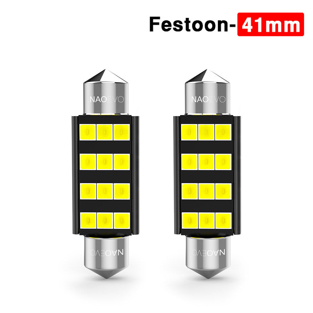 AMPOLLETA LUZ LED DE AUTO NAOEVO NORMAL-C5W (2 PCS)