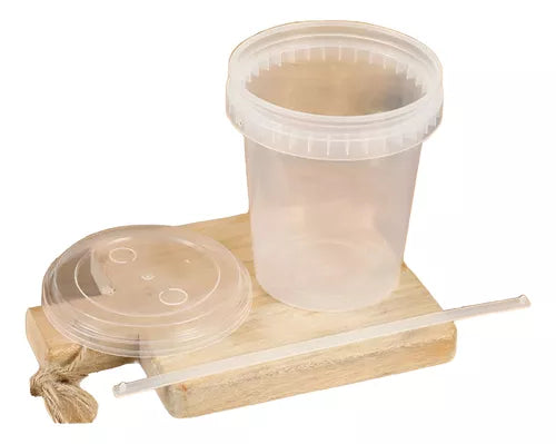 BALDE O VASO DE BUBBLE TEA Y JUGOS 1LTS X 100UND