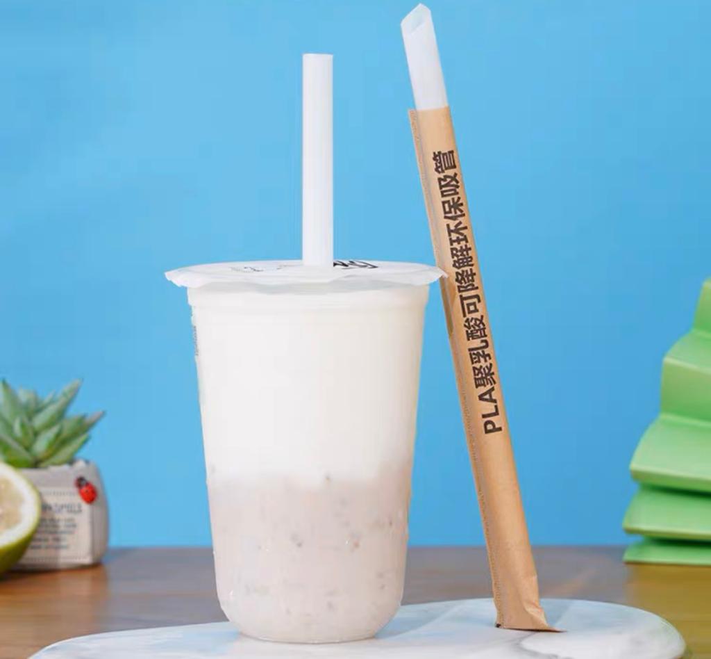 BOMBILLA PLA PARA VASOS PP 500ML COMPOSTABLE 1.2CMX19CM 100 UNIDADES