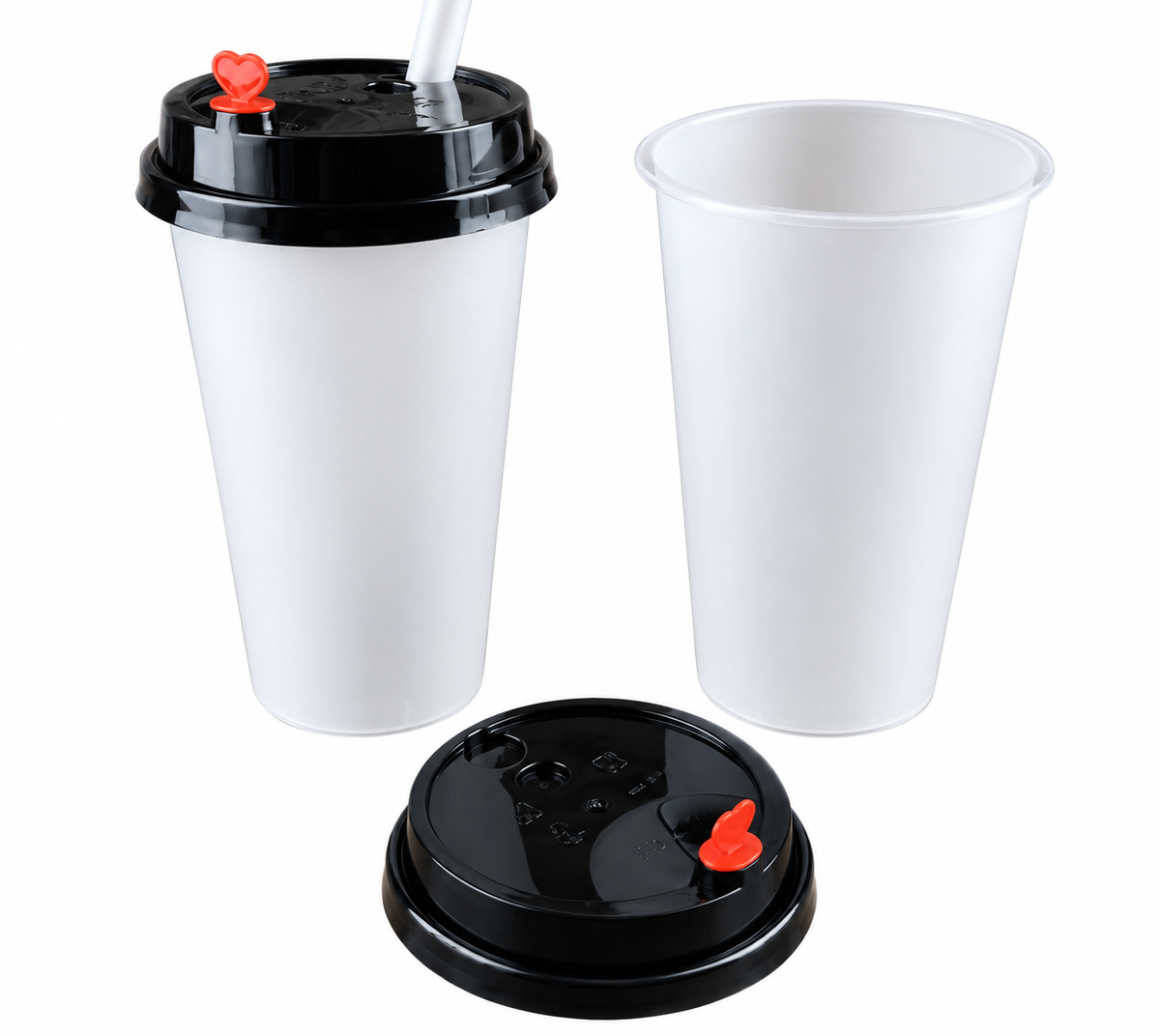 VASOS PP RECICLABLES 500ML DE BUBBLE TEA Y JUGOS 500UND