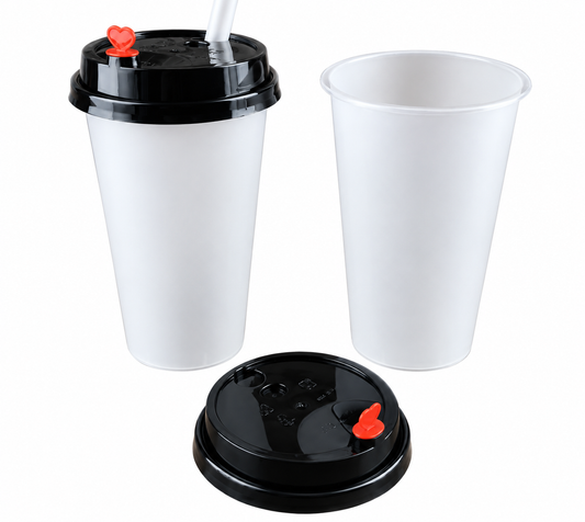 VASOS PP RECICLABLES 500ML DE BUBBLE TEA Y JUGOS 500UND