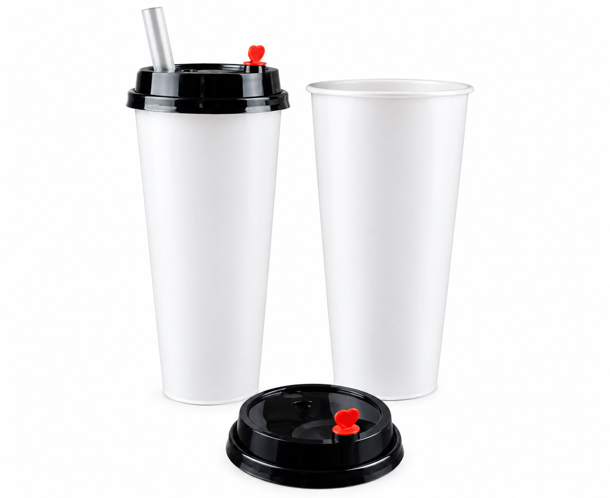 VASOS PP RECICLABLES 700ML DE BUBBLE TEA Y JUGOS 500UND