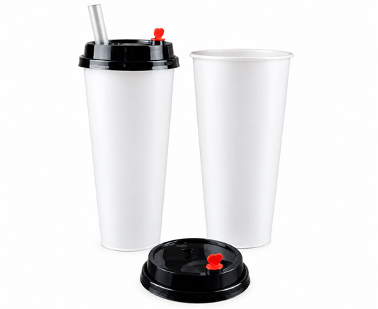 VASOS PP RECICLABLES 700ML DE BUBBLE TEA Y JUGOS 500UND