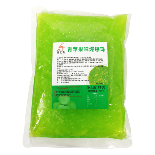 POPPING BOBA SABOR MANZANA VERDE 3KG