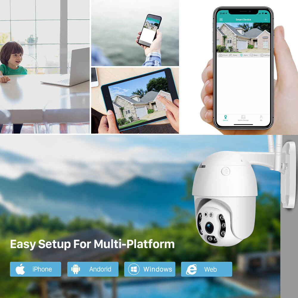 CAMARA PTZ IP 5MP 4X DIGITAL 2.5 PULGADAS
