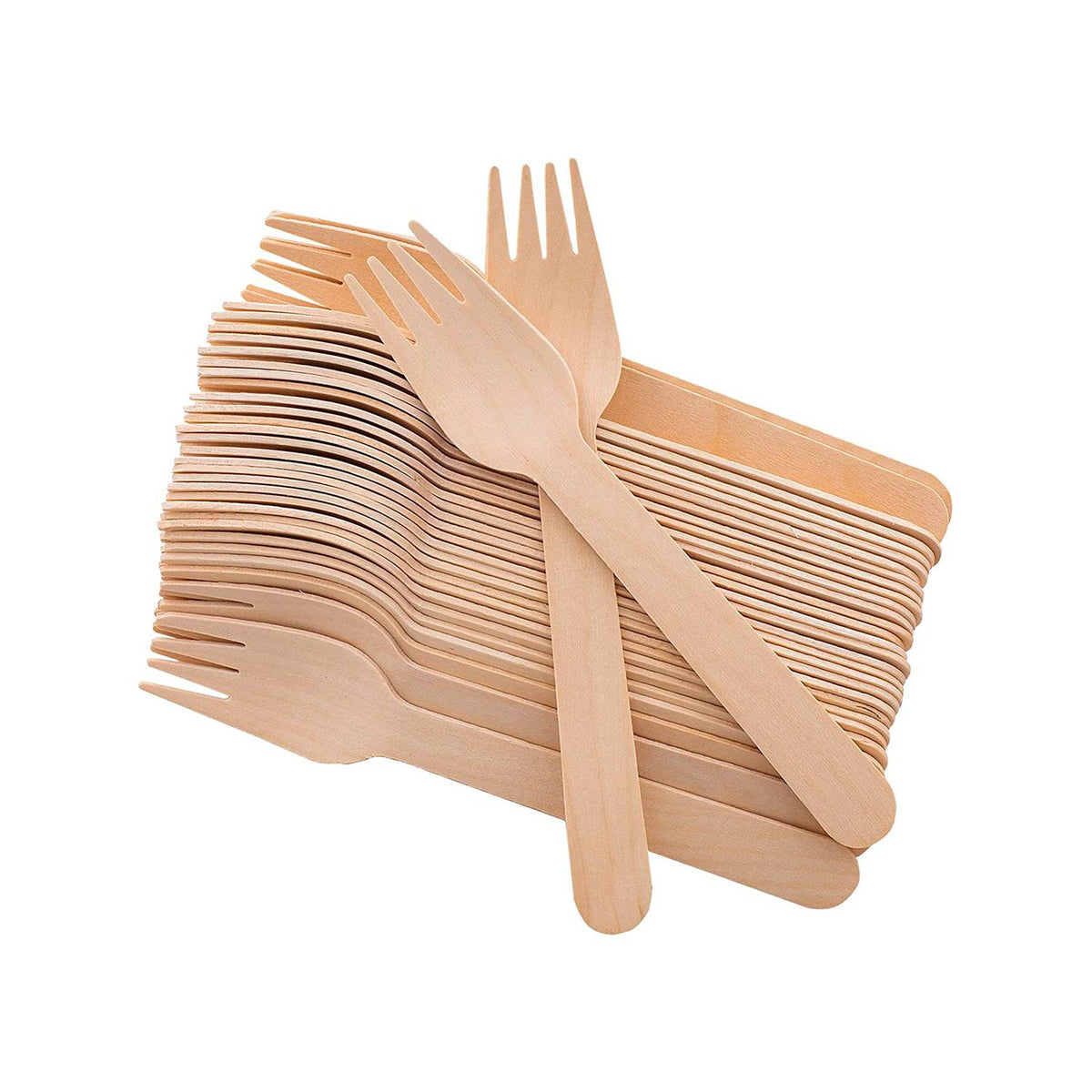 TENEDOR DE MADERA BIO-ECOLOGICA 15.5CM X 100 UND