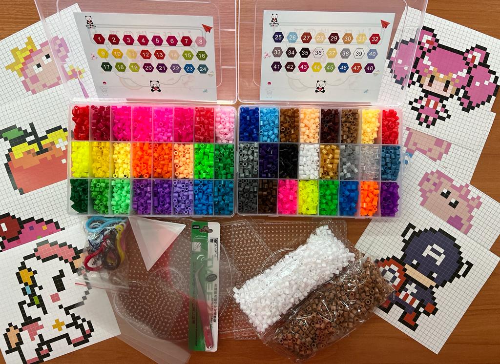 HAMA BEADS PERLER 48 COLORES 5MM- KIT MEDIO