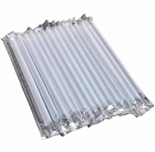 BOMBILLA PLASTICA CON PUNTA PARA BUBBLE TEA 1.2 X 23CM X 500UND