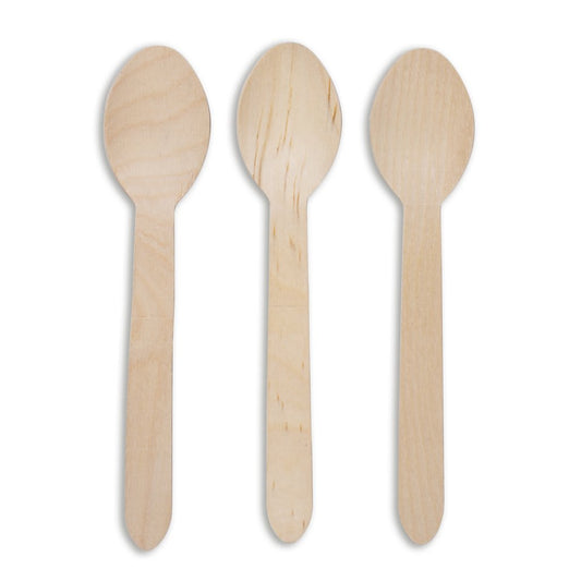 CUCHARA DE MADERA BIO-ECOLOGICA 15.5CM X 100 UND
