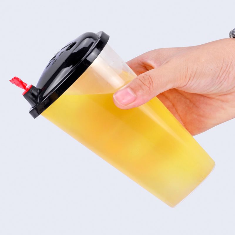VASOS BUBBLE TEA PP EN FORMA CORAZON REUTILIZABLE 500UND