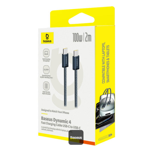 Cable Baseus Dynamic 4 Series Tipo-c A Tipo-c, 100 W, 2m