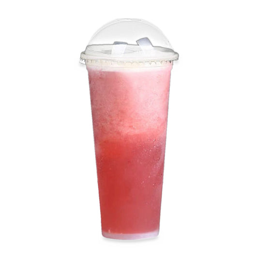 VASOS C/TAPA DOMO PP RECICLABLES 500ML DE BUBBLE TEA 1000UND