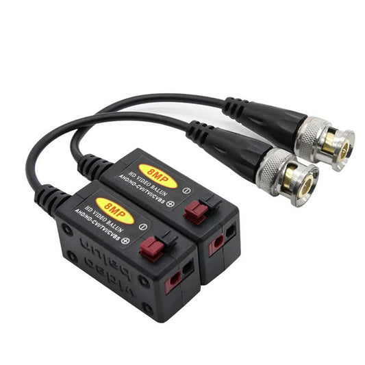 PAR VIDEO BALUN PASIVO 8MP