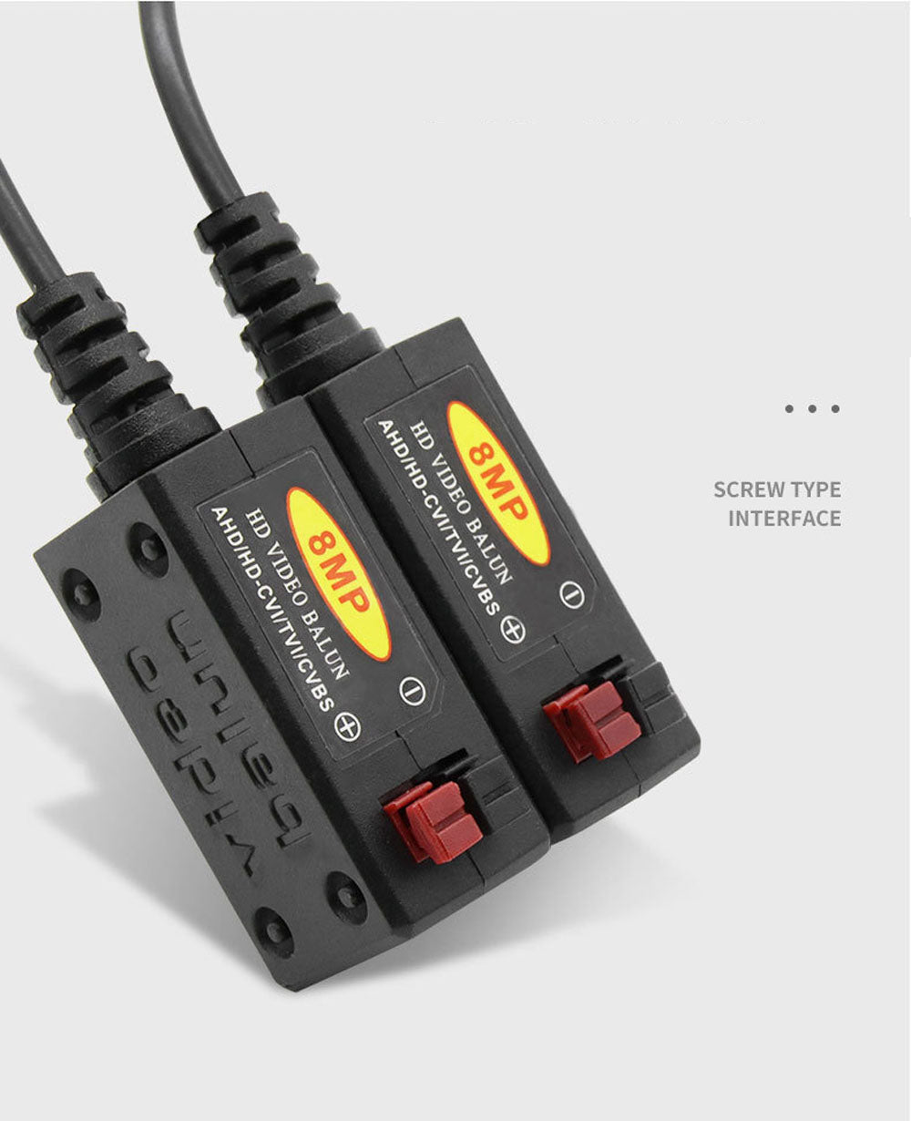 PAR VIDEO BALUN PASIVO 8MP
